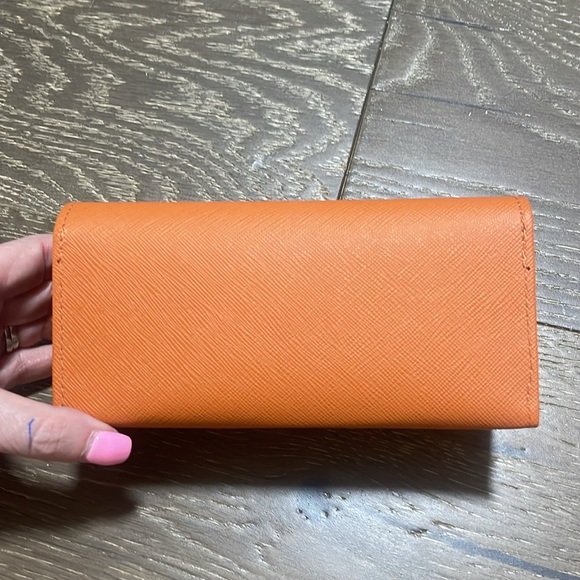 Tory Burch Sunglasses Case Orange Gold New Summer - Picture 4 of 5